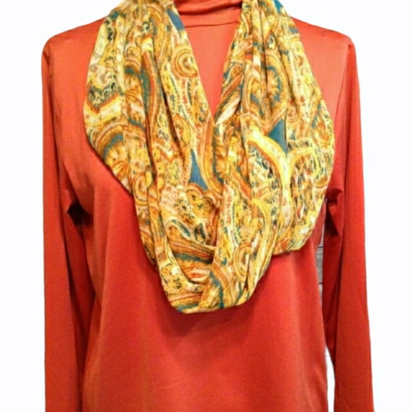 Susan Graver Tops - Susan Graver Turtleneck/Infinity Scarf